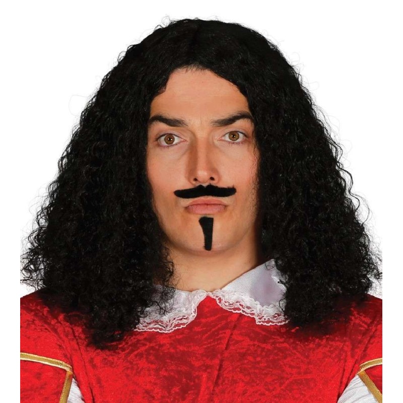 PELUCA EPOCA CON BIGOTE Y PERILLA EN CAJ